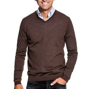 Joe A. Bank 100% merino wool V neck
